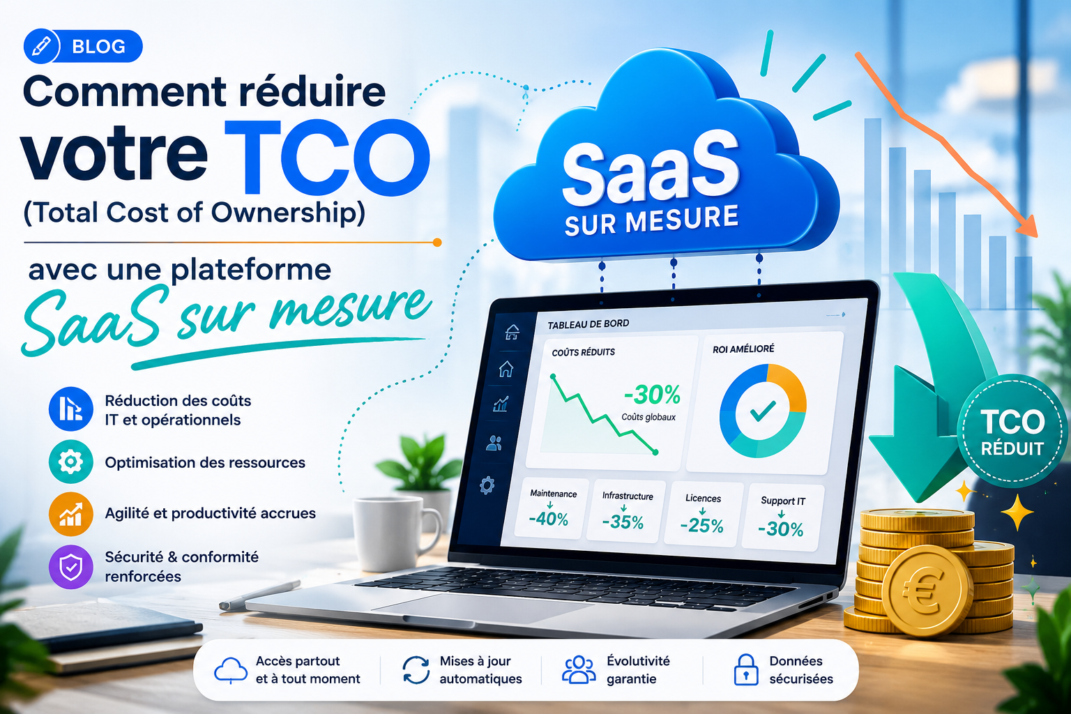Comment réduire votre TCO (Total Cost of Ownership) avec une plateforme SaaS sur mesure